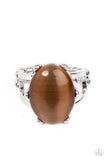 Enchantingly Everglades - Brown Ring - Paparazzi Accessories Ring Bedazzle Me Pretty Mobile Fashion Boutique