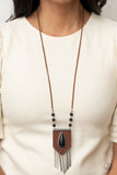 Enchantingly Tribal - Black Necklace - Paparazzi Accessories Necklace Bedazzle Me Pretty Mobile Fashion Boutique