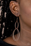 Endless Echo - Copper Earrings - Paparazzi Accessories Earrings Bedazzle Me Pretty Mobile Fashion Boutique