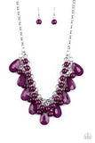 Endless Effervescence - Purple Necklace - Paparazzi Accessories Necklace Bedazzle Me Pretty Mobile Fashion Boutique