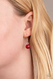 Endless Effervescence - Red Necklace - Paparazzi Accessories Necklace Bedazzle Me Pretty Mobile Fashion Boutique