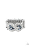 Engagement Party Posh - Blue Ring - Paparazzi Accessories Ring Bedazzle Me Pretty Mobile Fashion Boutique