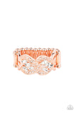Engagement Party Posh - Copper Ring - Paparazzi Accessories Ring Bedazzle Me Pretty Mobile Fashion Boutique