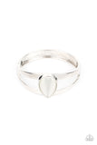 Enhanced Enchantment - White Bracelet - Paparazzi Accessories Bracelet Bedazzle Me Pretty Mobile Fashion Boutique
