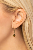 Enigmatic Edge - Brass Necklace - Paparazzi Accessories Necklace Bedazzle Me Pretty Mobile Fashion Boutique
