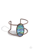Enigmatic Energy - Copper Bracelet - Paparazzi Accessories Bracelet Bedazzle Me Pretty Mobile Fashion Boutique