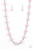 Ensconced in Elegance - Pink Necklace - Paparazzi Accessories Necklace Bedazzle Me Pretty Mobile Fashion Boutique