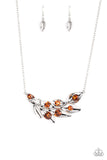 Enviable Elegance - Brown Necklace - Paparazzi Accessories Necklace Bedazzle Me Pretty Mobile Fashion Boutique
