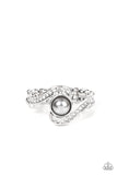 Envious Enrapture - Silver Ring - Paparazzi Accessories Ring Bedazzle Me Pretty Mobile Fashion Boutique