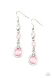 Epic Elegance - Pink Earrings - Paparazzi Accessories Earrings Bedazzle Me Pretty Mobile Fashion Boutique