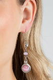 Epic Elegance - Pink Earrings - Paparazzi Accessories Earrings Bedazzle Me Pretty Mobile Fashion Boutique