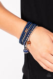 Epic Escapade - Blue Bracelet - Paparazzi Accessories Bracelet Bedazzle Me Pretty Mobile Fashion Boutique