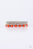 Epic Escape - Orange Bracelet - Paparazzi Accessories Bracelet Bedazzle Me Pretty Mobile Fashion Boutique
