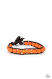 Epic Explorer - Orange Bracelet - Paparazzi Accessories Bracelet Bedazzle Me Pretty Mobile Fashion Boutique