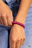 Epic Explorer - Pink Bracelet - Paparazzi Accessories Bracelet Bedazzle Me Pretty Mobile Fashion Boutique