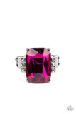 Epic Proportions - Pink Ring - Paparazzi Accessories Ring Bedazzle Me Pretty Mobile Fashion Boutique