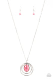 Epicenter of Elegance - Pink Necklace - Paparazzi Accessories Necklace Bedazzle Me Pretty Mobile Fashion Boutique