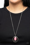 Epicenter of Elegance - Pink Necklace - Paparazzi Accessories Necklace Bedazzle Me Pretty Mobile Fashion Boutique