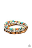 ESCAPADE Route - Multi Bracelet - Paparazzi Accessories Bracelet Bedazzle Me Pretty Mobile Fashion Boutique