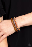 ESCAPADE Route - Orange Bracelet - Paparazzi Accessories Bracelet Bedazzle Me Pretty Mobile Fashion Boutique