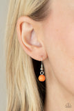 Essentially Earthy - Orange Necklace - Paparazzi Accessories Necklace Bedazzle Me Pretty Mobile Fashion Boutique
