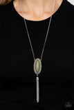 Ethereal Eden - Green Necklace - Paparazzi Accessories Necklace Bedazzle Me Pretty Mobile Fashion Boutique
