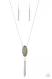 Ethereal Eden - Green Necklace - Paparazzi Accessories Necklace Bedazzle Me Pretty Mobile Fashion Boutique