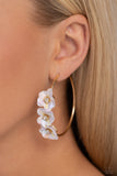 Ethereal Embellishment - Gold Earrings - Paparazzi Accessories Earrings Bedazzle Me Pretty Mobile Fashion Boutique
