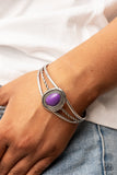 Ethereal Enthusiast - Purple Bracelet - Paparazzi Accessories Bracelet Bedazzle Me Pretty Mobile Fashion Boutique
