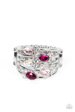 Ethereal Escapade - Pink Ring - Paparazzi Accessories Ring Bedazzle Me Pretty Mobile Fashion Boutique