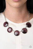 Ethereal Escape - Purple Necklace - Paparazzi Accessories Necklace Bedazzle Me Pretty Mobile Fashion Boutique