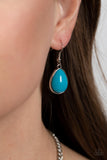 Ethereal Exaggerations - Blue Necklace - Paparazzi Accessories Necklace Bedazzle Me Pretty Mobile Fashion Boutique