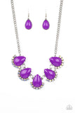 Ethereal Exaggerations - Purple Necklace - Paparazzi Accessories Necklace Bedazzle Me Pretty Mobile Fashion Boutique