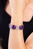 Ethereal Excursion - Purple Bracelet - Paparazzi Accessories Bracelet Bedazzle Me Pretty Mobile Fashion Boutique