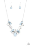 Ethereal Romance - Blue Necklace - Paparazzi Accessories Necklace Bedazzle Me Pretty Mobile Fashion Boutique