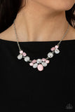 Ethereal Romance - Pink Necklace - Paparazzi Accessories Necklace Bedazzle Me Pretty Mobile Fashion Boutique