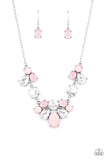 Ethereal Romance - Pink Necklace - Paparazzi Accessories Necklace Bedazzle Me Pretty Mobile Fashion Boutique
