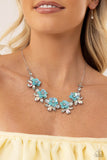 Ethereally Enamored - White Necklace - Paparazzi Accessories Necklace Bedazzle Me Pretty Mobile Fashion Boutique