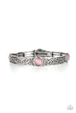 Ethereally Enchanting - Pink Bracelet - Paparazzi Accessories Bracelet Bedazzle Me Pretty Mobile Fashion Boutique