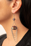 Ethereally Extravagant - Purple Earrings - Paparazzi Accessories Earrings Bedazzle Me Pretty Mobile Fashion Boutique