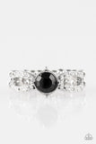 Ever Elegant - Black Ring - Paparazzi Accessories Ring Bedazzle Me Pretty Mobile Fashion Boutique