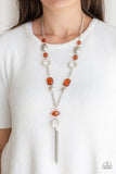 Ever Enchanting - Brown Necklace - Paparazzi Accessories Necklace Bedazzle Me Pretty Mobile Fashion Boutique