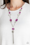 Ever Enchanting - Purple Necklace - Paparazzi Accessories Necklace Bedazzle Me Pretty Mobile Fashion Boutique