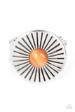 Everglade Eden - Orange Ring - Paparazzi Accessories Ring Bedazzle Me Pretty Mobile Fashion Boutique