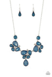 Everglade Escape - Blue Necklace - Paparazzi Accessories Necklace Bedazzle Me Pretty Mobile Fashion Boutique