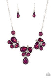 Everglade Escape - Purple Necklace - Paparazzi Accessories Necklace Bedazzle Me Pretty Mobile Fashion Boutique
