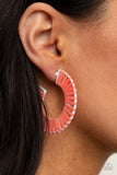 Everybody Conga! - Orange Earrings - Paparazzi Accessories Earrings FS-Bedazzle Me Pretty Mobile Fashion Boutique
