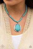 Evolution - Blue Necklace - Paparazzi Accessories Necklace Bedazzle Me Pretty Mobile Fashion Boutique