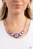 Evolving Elegance - Purple Necklace - Paparazzi Accessories Necklace Bedazzle Me Pretty Mobile Fashion Boutique