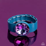 Exaggerated Ego - Blue Bracelet - Paparazzi Accessories Bracelet Bedazzle Me Pretty Mobile Fashion Boutique
